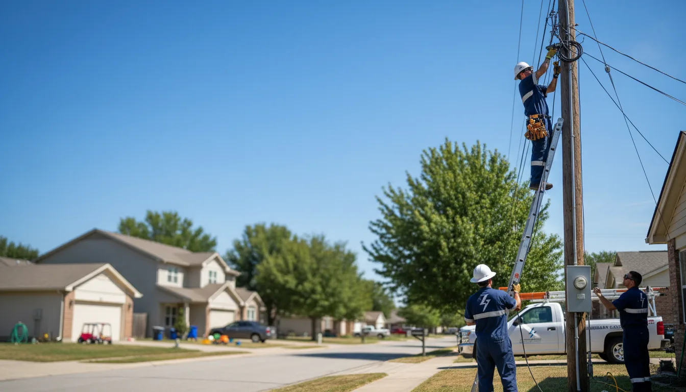 Residential electrician providing installation services in Cammal, PA